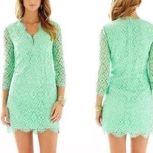Lilly Pulitzer Green Lace Dress